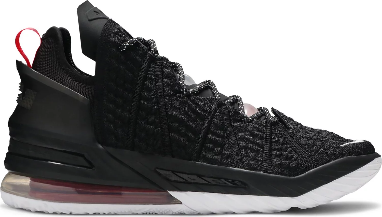 

Nike LeBron XVIII 18 Black University Red кроссовки обувь CQ9283-001 мужские 11, Черный, Nike LeBron 18