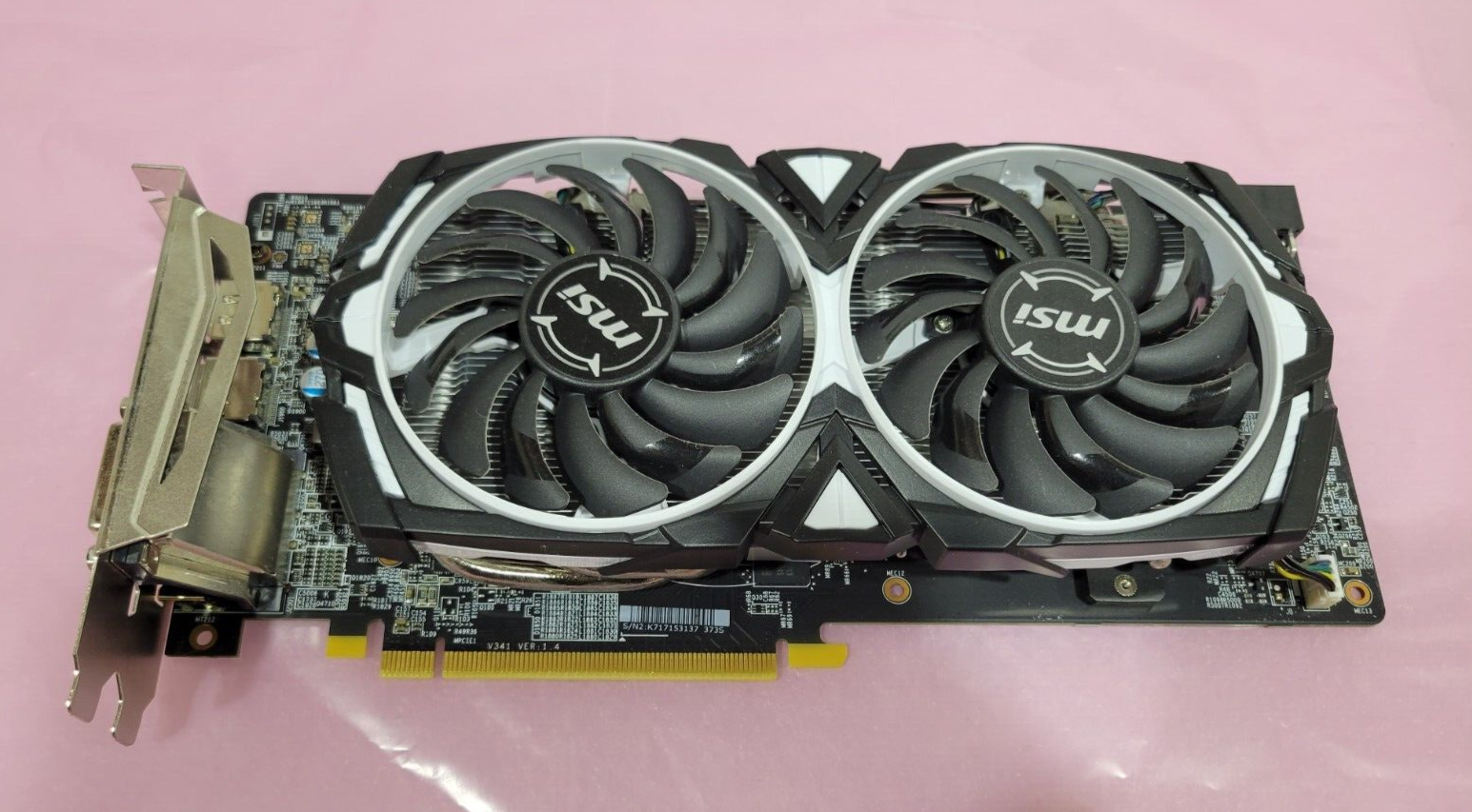MSI Radeon RX 580 8GB GDDR5 PCI Video Card RX 580 ARMOR 8G