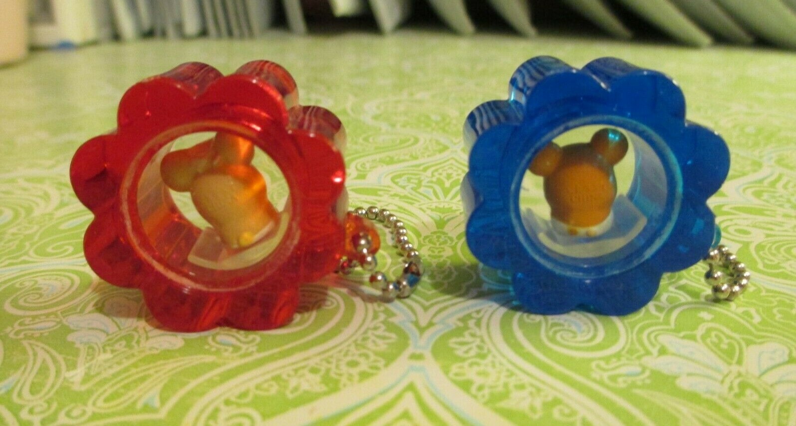 Hamtaro and Flora Flower Keychains