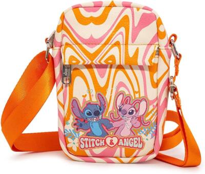 [JILLSTUART]★STITCH COWHIDE CROSS BAG Stitch Character Head All-Over Print 28 Cm Sling Crossbody