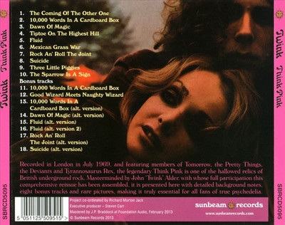 TWINK THINK PINK NEW CD