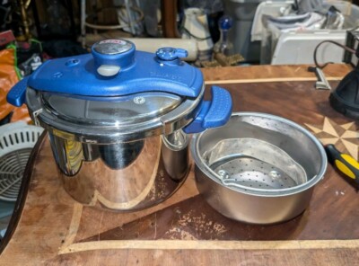 T-Fal Clipso Pressure Cooker 6L W/Accessories Stainless Steel Made In France