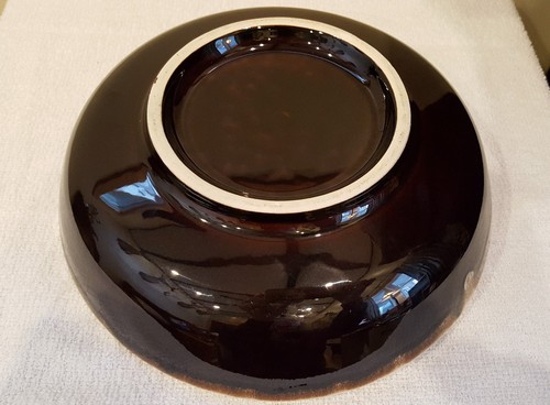 Vintage Brown Drip 8 3/8