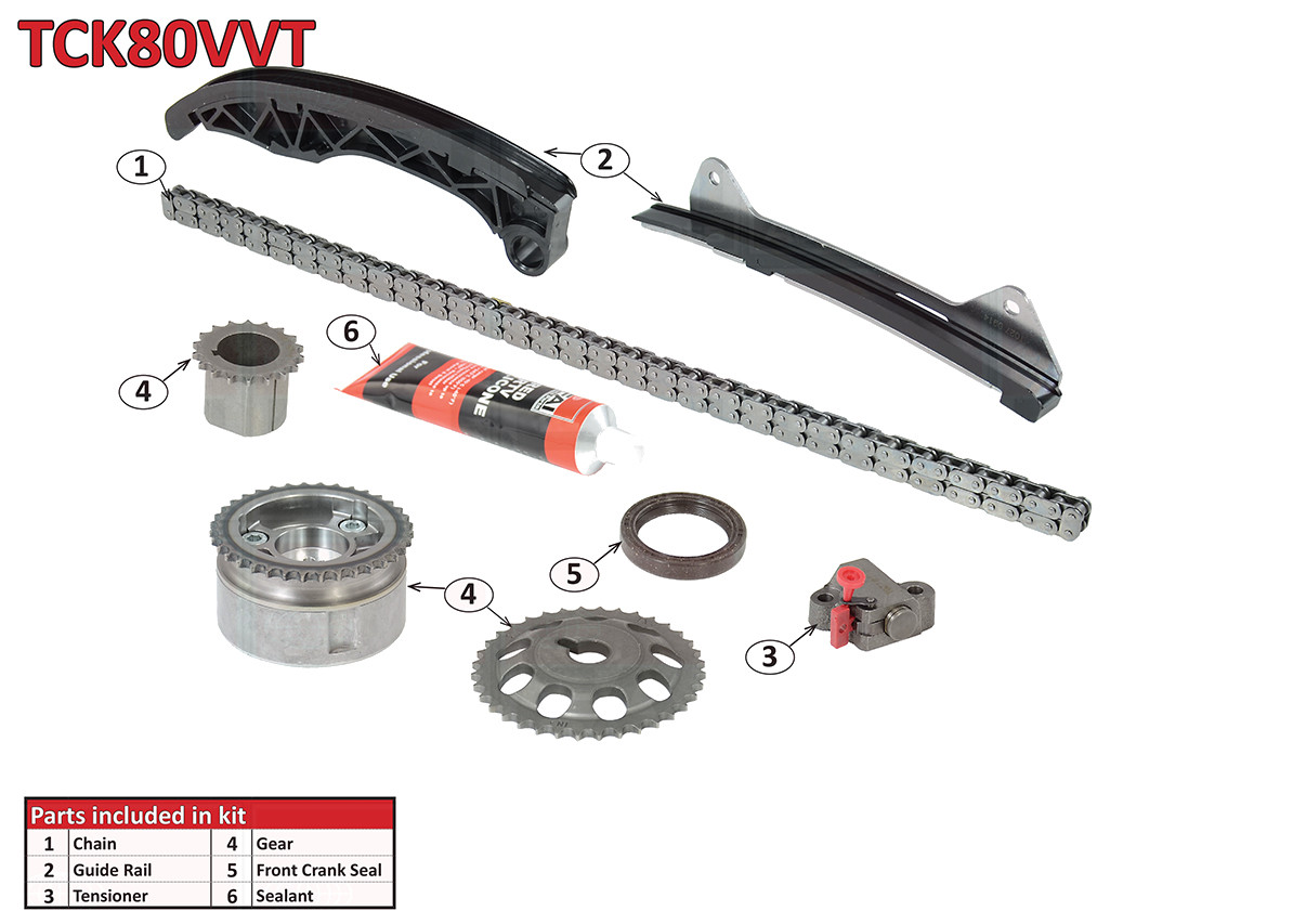 TIMING CHAIN KIT TOYOTA YARIS/VITZ 1.0 01/06 TCK80 WITH VVT GEAR eBay