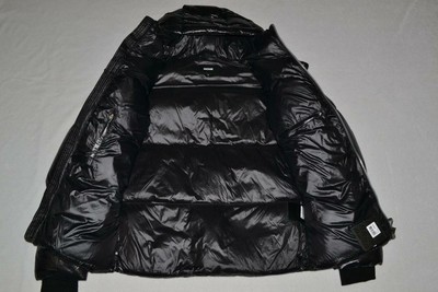 Pre-owned Mackage Authentic  Kent Lustrous Light Down Jacket Hood Black Men Brand