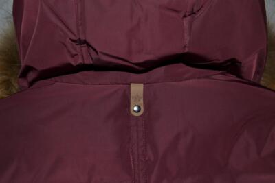 Pre-owned Mackage Authentic  Diego Bordeaux Down Bomber Fur Hood Men Jacket All Sizes In 44