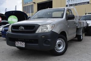2010 Toyota Hilux TGN16R 09 Upgrade Workmate Silver 5 Speed Manual Cab Chassis