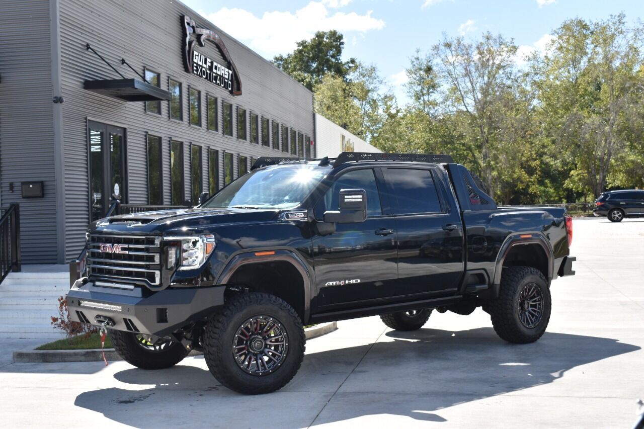 Owner 2022 GMC Sierra 2500HD AT4 4x4 4dr Crew Cab SB 1206 Miles Black Pickup Truck 6.6