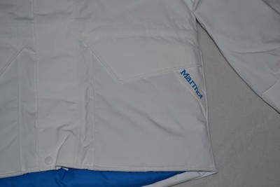 Pre-owned Marmot Men's Mammoth Parka White Clear Blue All Sizes Authentic 91490