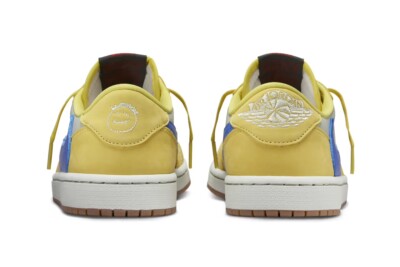 Pre-owned Nike Air Jordan 1 Low Women's Og Sp Travis Scott Canary Dz4137-700 In Yellow