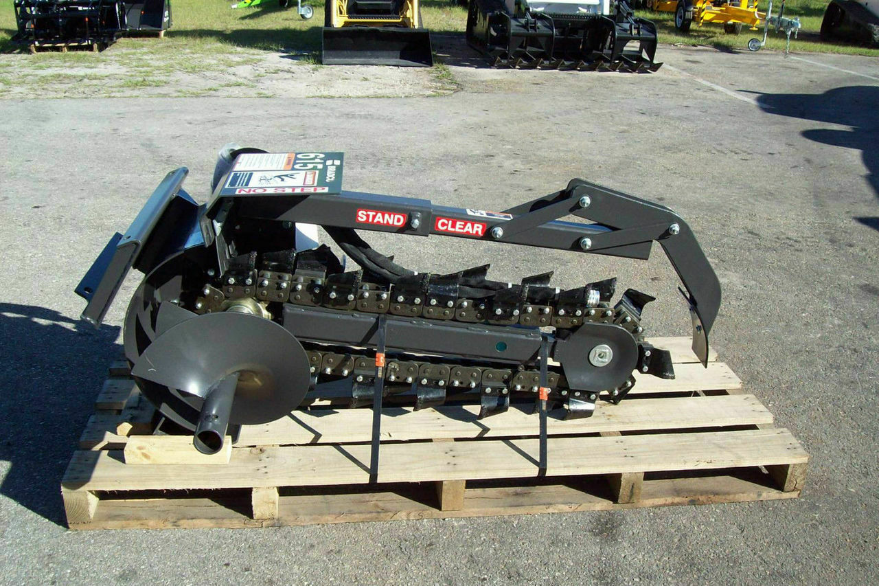 Bradco 615 Trencher for Mini Loaders,36" Dig Depth,Dirt Teeth, 6" Wide