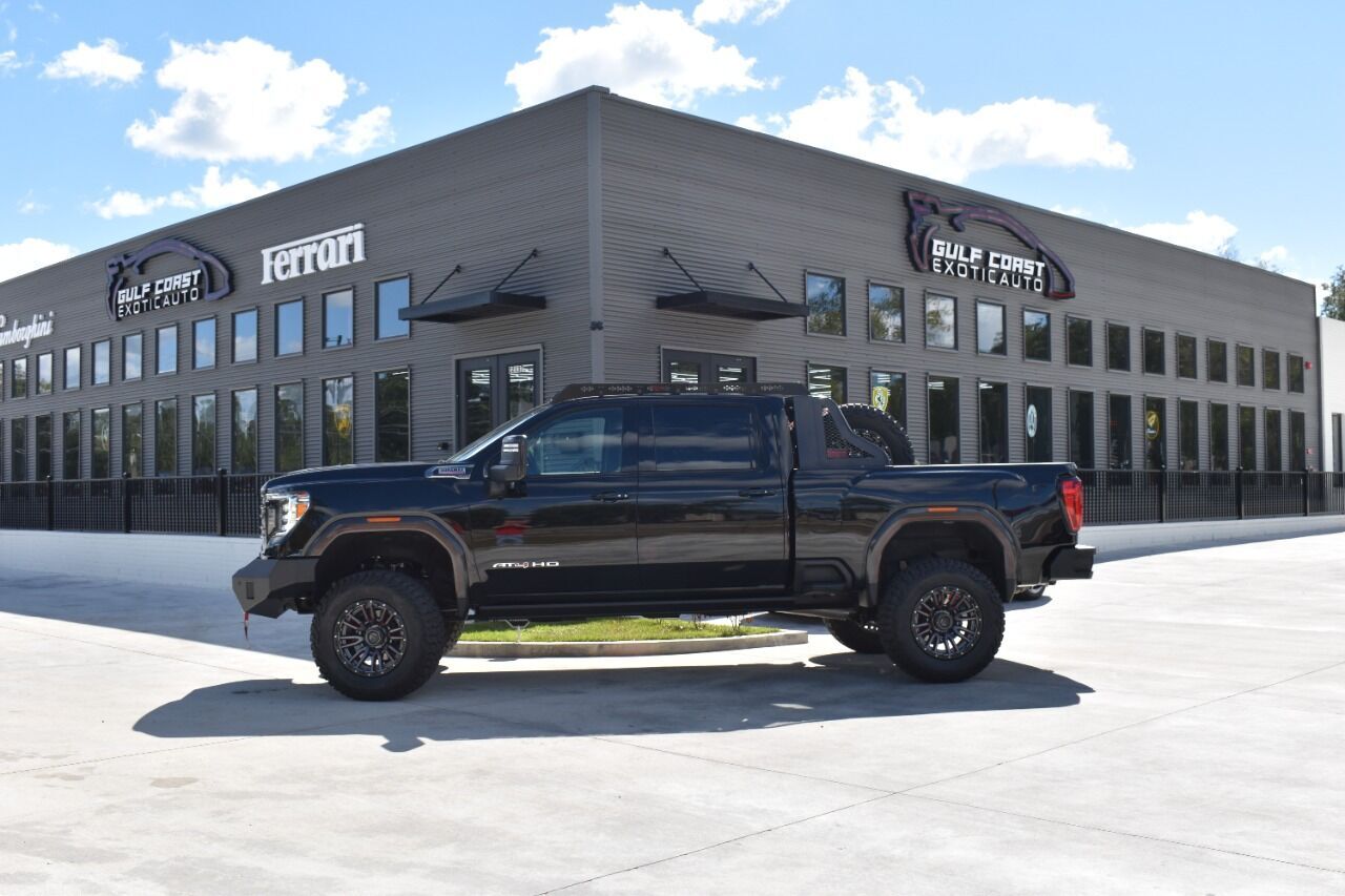 2022 GMC Sierra 2500HD AT4 4x4 4dr Crew Cab SB 1206 Miles Black Pickup Truck 6.6