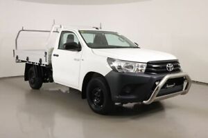 2018 Toyota Hilux TGN121R MY17 Workmate White 5 Speed Manual Cab Chassis