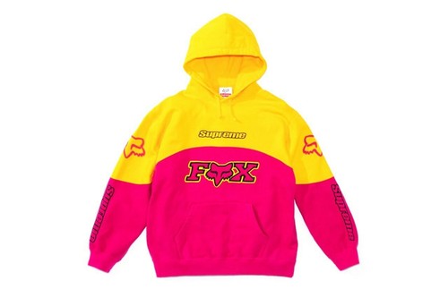 Supreme Fox Racing イエロー グリップ Supreme Fox Racing Moto Hand Grip Yellow - SS18 - US