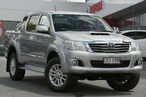 2014 Toyota Hilux KUN26R MY14 SR5 Double Cab Silver 5 Speed Manual Utility