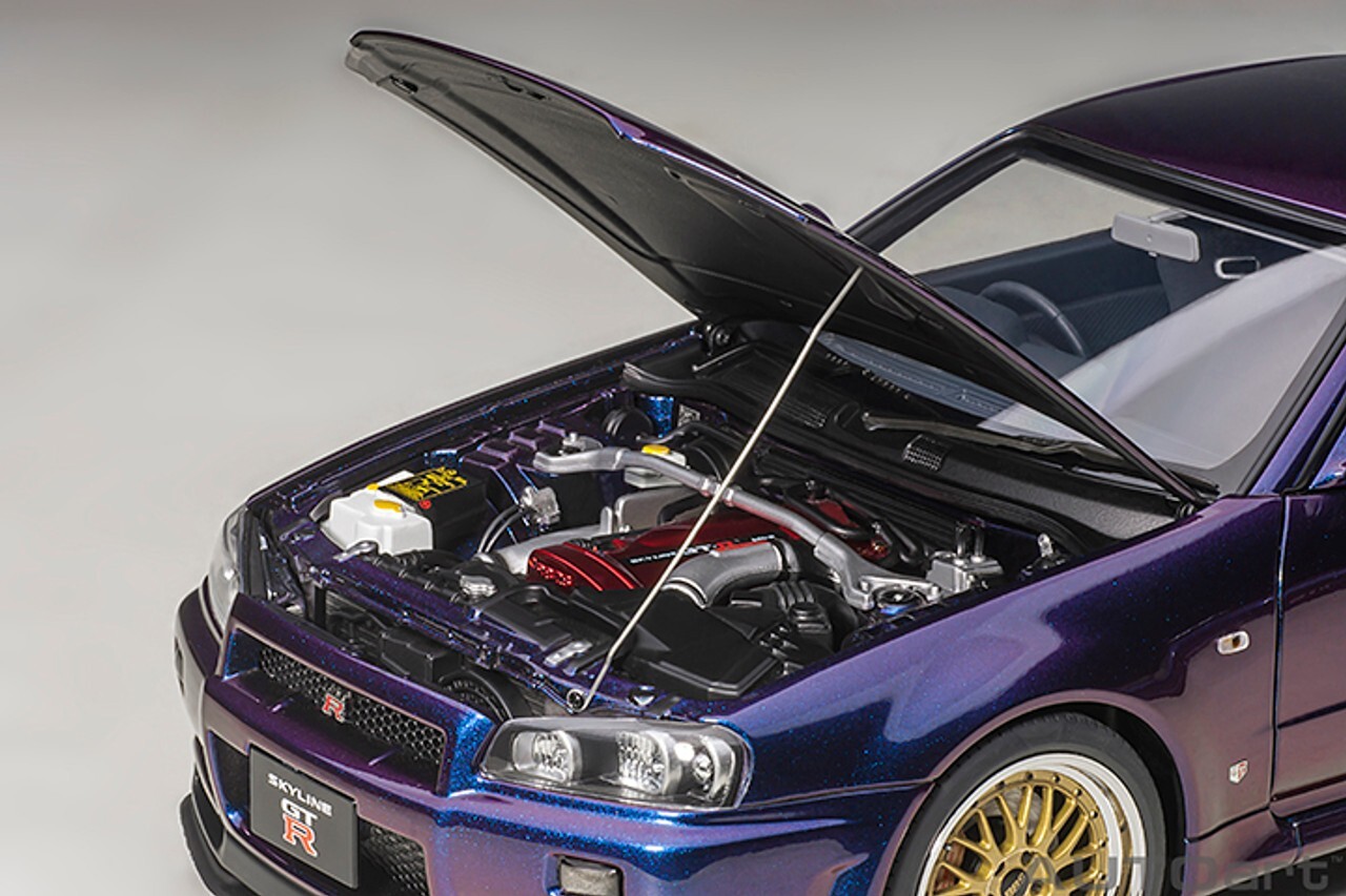 1/18 Nissan Skyline GT-R (R34) V-Spec II NUR W/ BBS Wheels 1/18 Nissan Skyline GT-R (R34) V-Spec II NUR W/ BBS Wheels