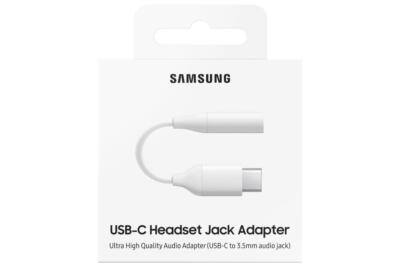 New Samsung Official USB-C to 3.5mm Headphone Jack Adapter OEM White