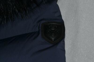 Pre-owned Rudsak Authentic  Womens Melodic Long Down Puffer Coat Fur Night Blue All Sizes