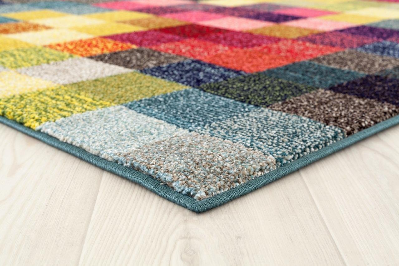 RUGS AREA RUGS CARPETS 8x10 RUG LARGE CHECKERED 5x7 BIG COLORFUL COOL