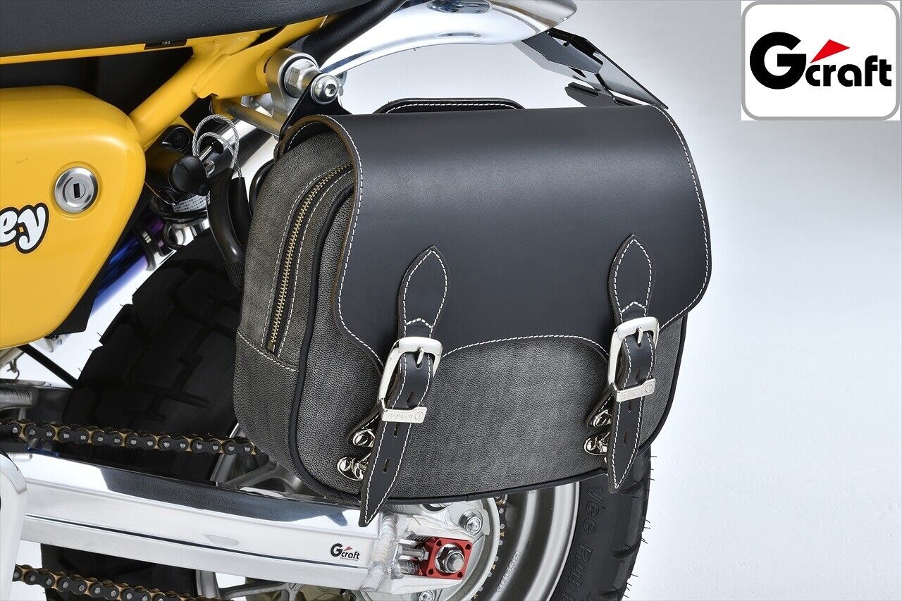 NEW! G'Craft x DEGNER #31282 saddle bag BLACK Honda Monkey NEW! G'Craft x DEGNER #31282 saddle bag BLACK Honda Monkey