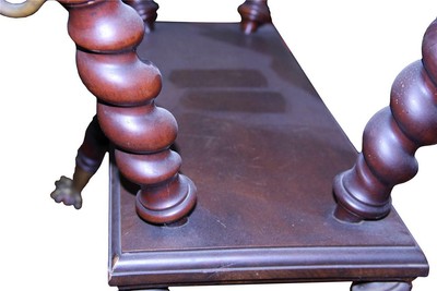 18275 Mahogany Barley Twist Parlor Stand by Merklen
