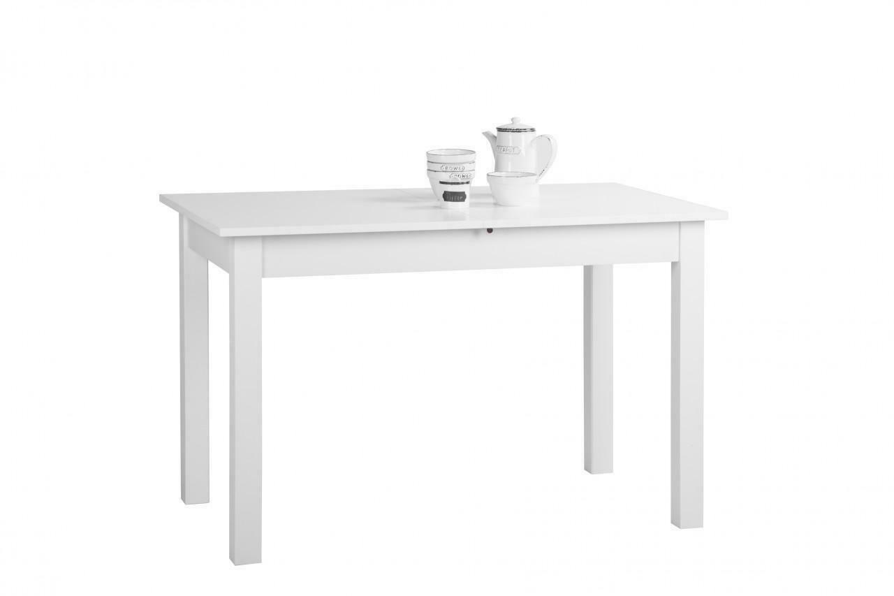  Esstisch Esszimmertisch Auszugstisch Tisch 120 - 160x77x70 cm Weiß ausziehbar