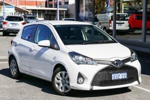 2015 Toyota Yaris NCP131R SX White 4 Speed Automatic Hatchback Fremantle Fremantle Area Preview