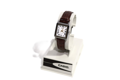 Casio Women's LTP-V007 Waterproof Stainless Steel/Leather Watch