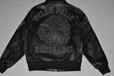Pelle Pelle Men's LEATHER Renegades Jacket BLACK NEW All