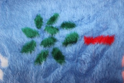 Vintage Dinarsu Turkey Crown Crafts Blanket Fuzzy Fleece Barn House Pigs RARE!