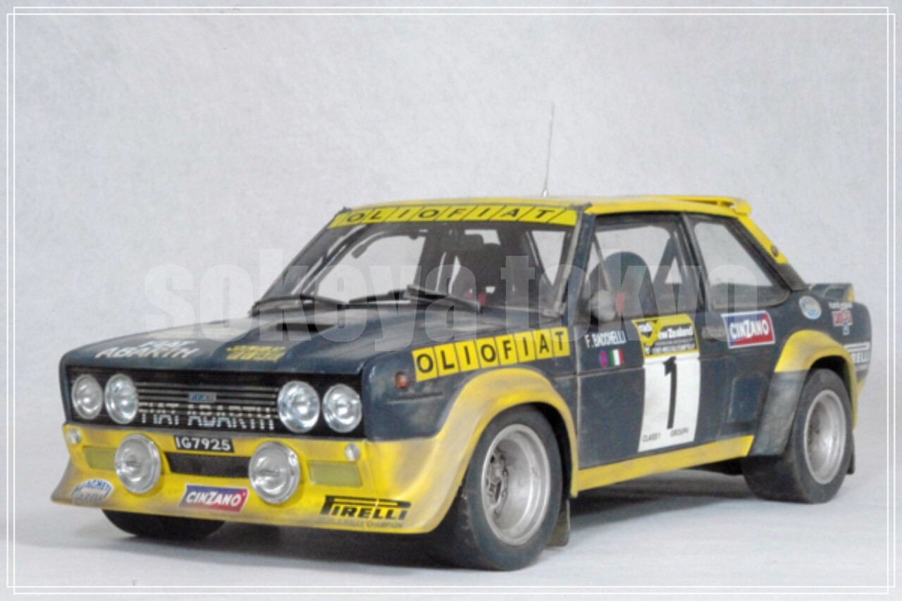 kyosho FIAT 131 abarth ミニカー 1/18 Kyosho Mini Car 1/18 Fiat 131 Abalt Rally Weather Ring