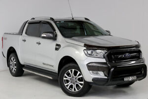 2017 Ford Ranger PX MkII Wildtrak Double Cab Silver 6 Speed Sports Automatic Utility Auburn Auburn Area Preview