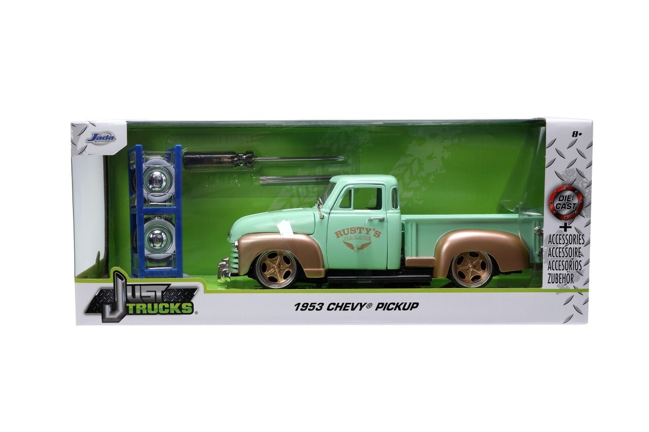 送料込み　JADATOYS 1:24 JUST TRUCKS w/RACK JADATOYS 1:24 JUST TRUCKS w/RACK & WHEELS 1953 Chevrolet