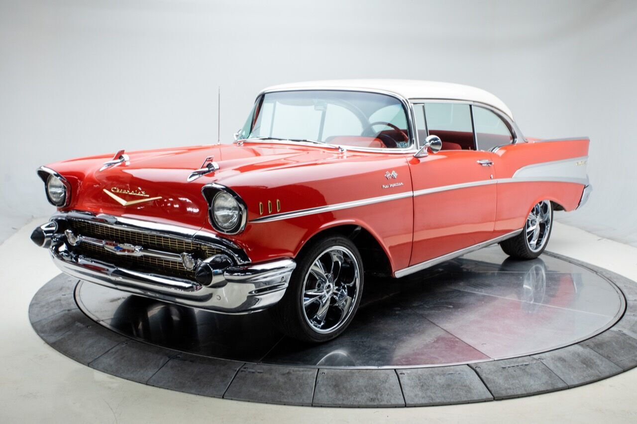 1957 Chevrolet Bel Air  LS1 435 Horse 4 Speed Coupe Red