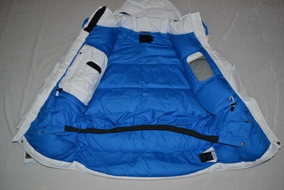 Pre-owned Marmot Men's Mammoth Parka White Clear Blue All Sizes Authentic 91490