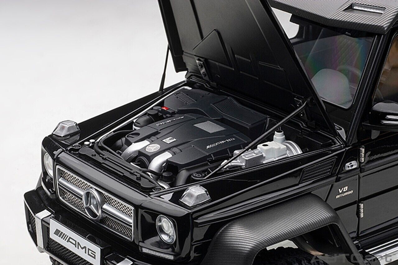 1/18 Mercedes Benz G63 Amg 6X6 Gloss Black Model Car By 1/18 Mercedes Benz G63 Amg 6X6 Gloss Black Model Car By