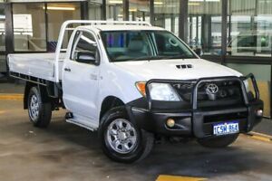 2007 Toyota Hilux KUN26R 07 Upgrade SR (4x4) White 4 Speed Automatic Cab Chassis