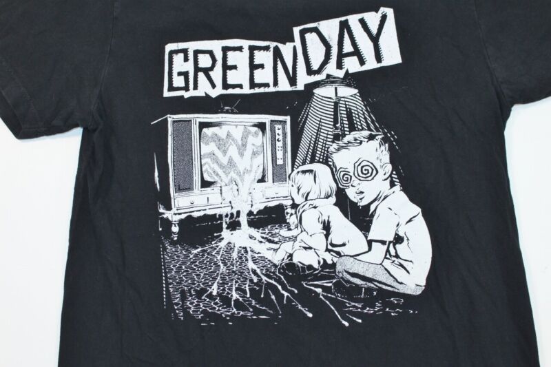Green Day TV Wasteland Punk Rock Band Shirt Black 