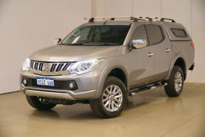 2015 Mitsubishi Triton MQ MY16 GLS Double Cab Silver 5 Speed Sports Automatic Utility Myaree Melville Area Preview
