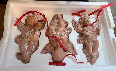 Terra Cotta Angels Set Of 3