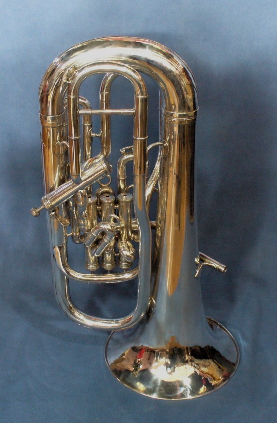 Restored Silver Boosey & Hawkes Imperial Besson 4 Valve (3 + 1) Bb  Euphonium.