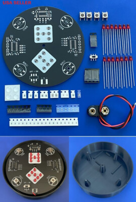 SMD Soldering Practice Circuit Board Kit with Premium Base - Electronic Dice