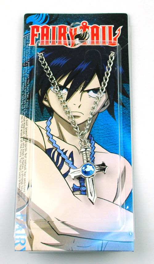 Buy Anime Fairy Tail Gray Jewelry Fullbuster Cross Necklace
