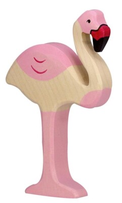 Wooden Tiger 80180 Flamingo 12 cm Wooden Figures Series Bird World