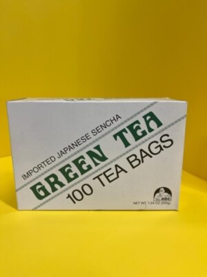 SENCHA JAPANESE GREEN TEA BOX OF 100 TEA BAGS