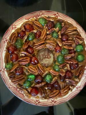 Nanny's Homemade 3 lbs  KENTUCKY PEACH MOONSHINE FRUITCAKE 