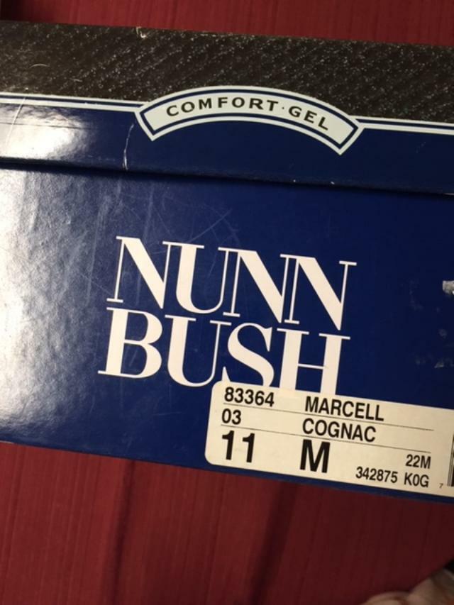 NUNN BUSH Shoes Men’s Size 11 Medium Cognac Comfort Gel