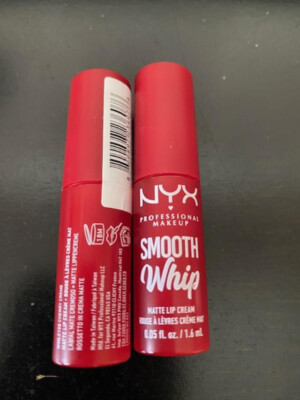 2 x NYX Smooth Whip Matte Lip Cream ~ WMLC13S Cherry Creme Travel Size 0.05 Fl O