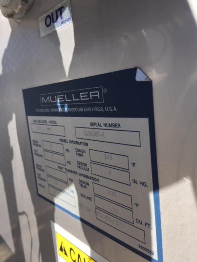 Mueller Falling Film Chiller with Roof Top Condenser Model FFC