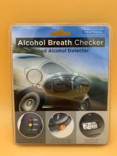 New - Alcohol Breath Checker Mini Key Chain Personal Breathalyzer Detector NIP